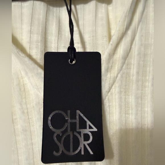 Chaser NWT Cream V-Neck Hoodie- S - Picture 4 of 6